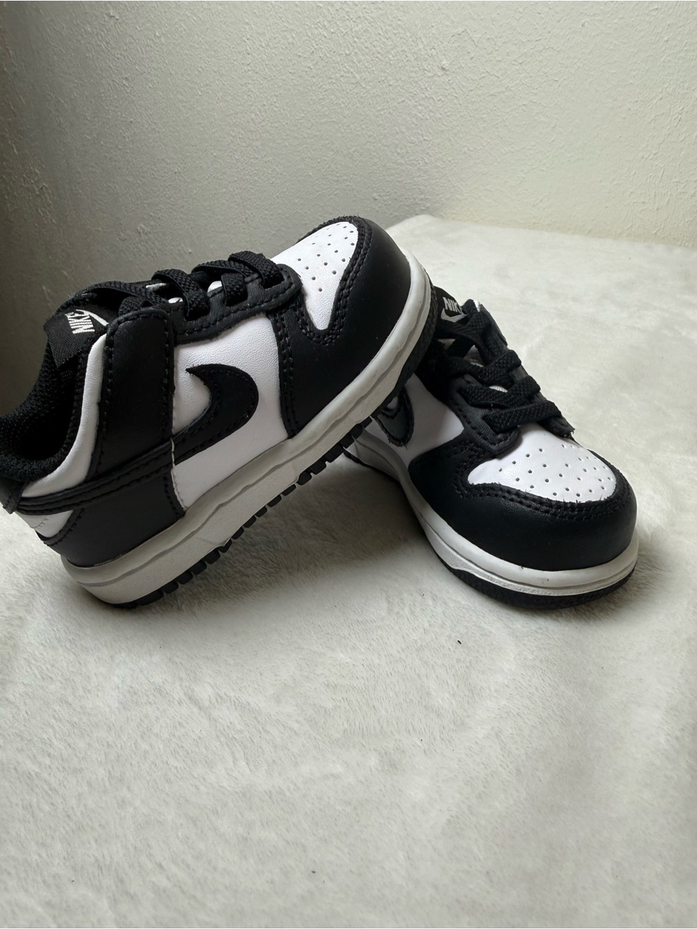 Nike Kids Black and White Low-Top Sneakers
